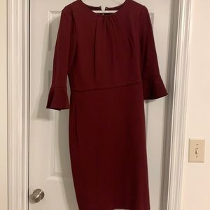 Merlot long sleeved J crew dress